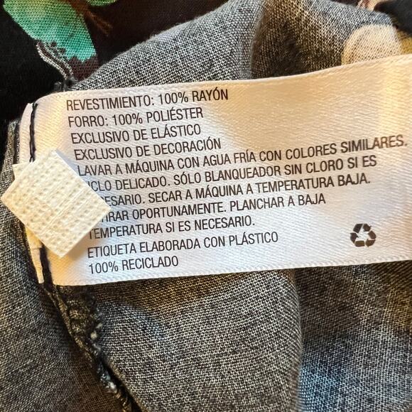 Wild Fable Butterfly Print Sleeveless Fit & Flare Mini Dress Womens Size M Black - Picture 6 of 7